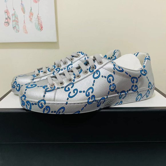 GUCCI Ace GG coated leather sneakers - Picture 4 of 8